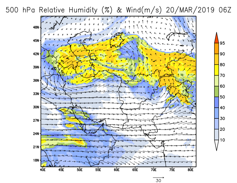 500 hPa Height & Wind