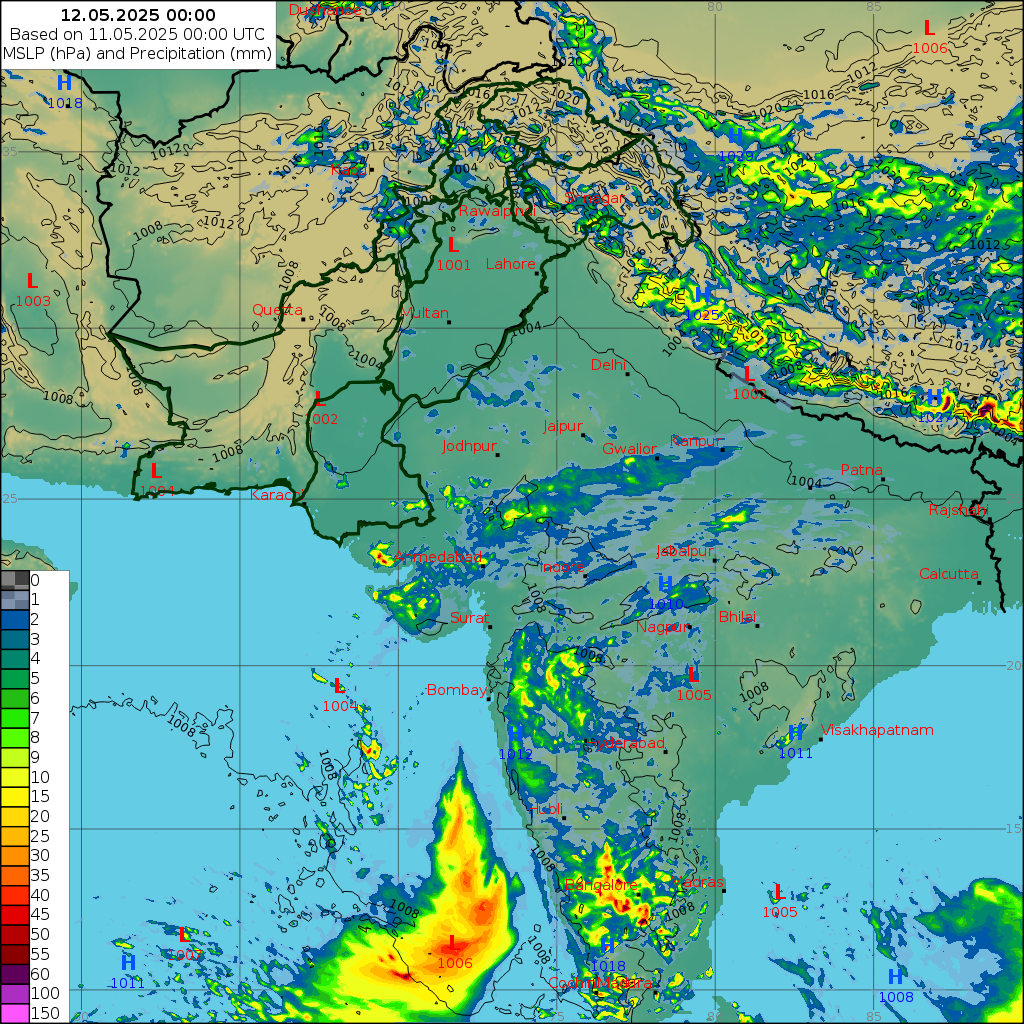 WRF 24 Hourly, Day 1