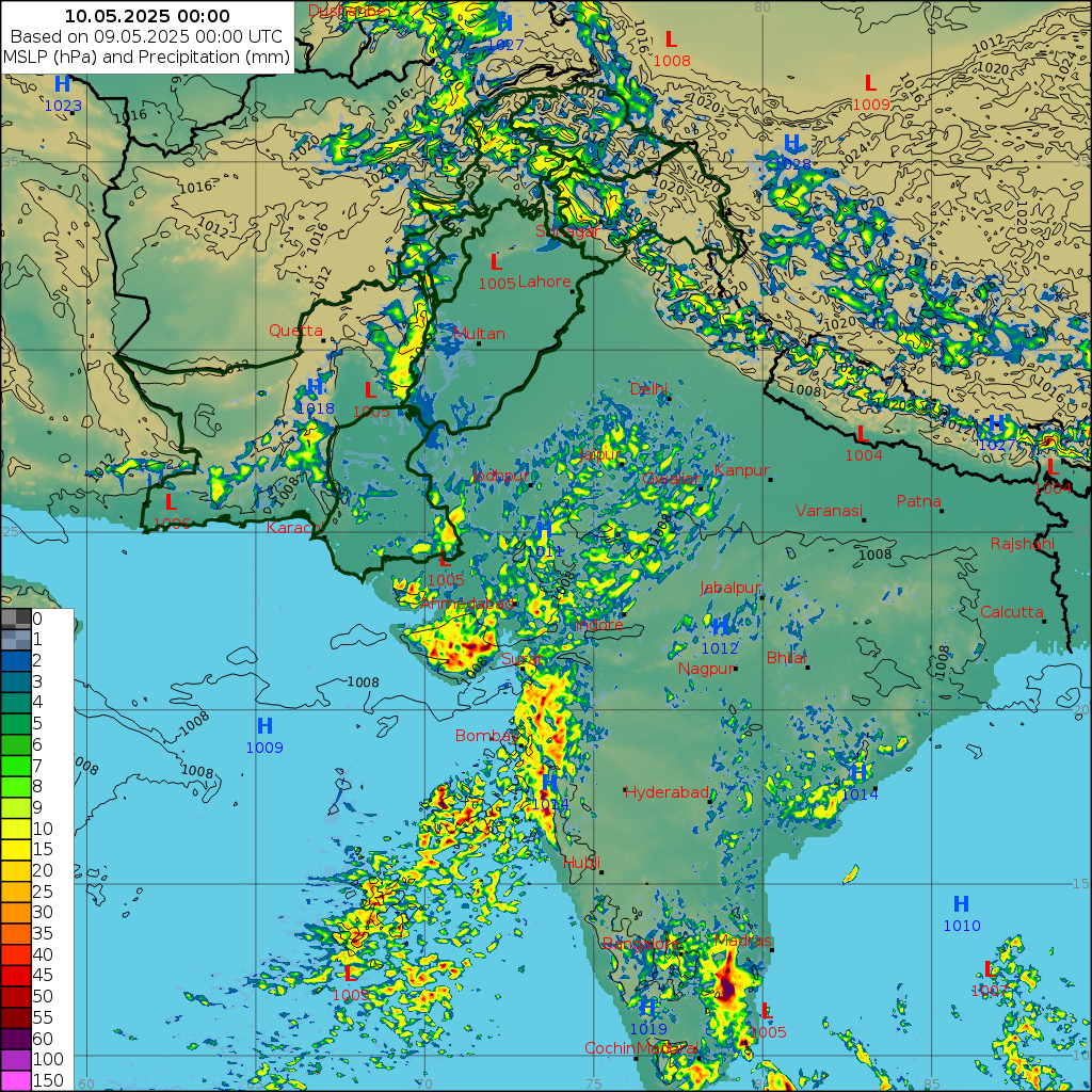 WRF 24 Hourly, Day 1