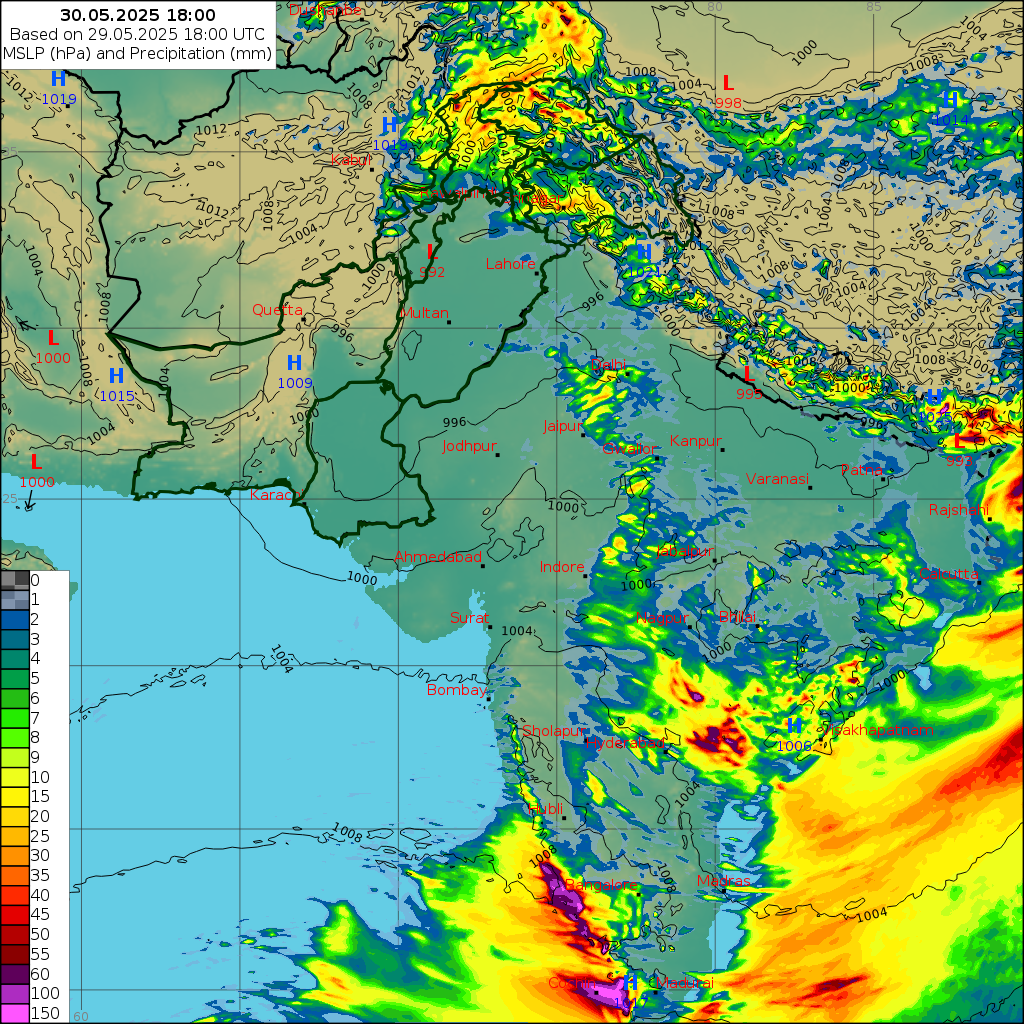 WRF 24 Hourly, Day 1