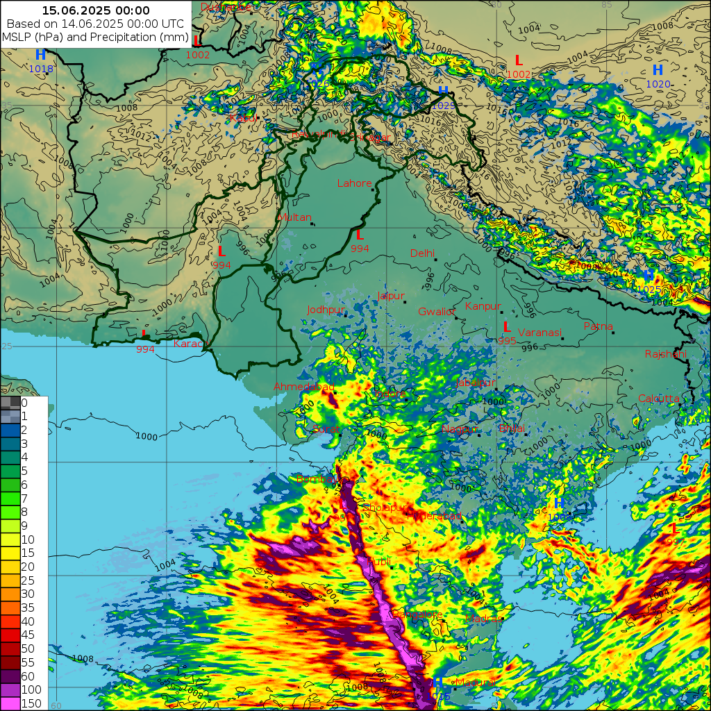 WRF 24 Hourly, Day 1