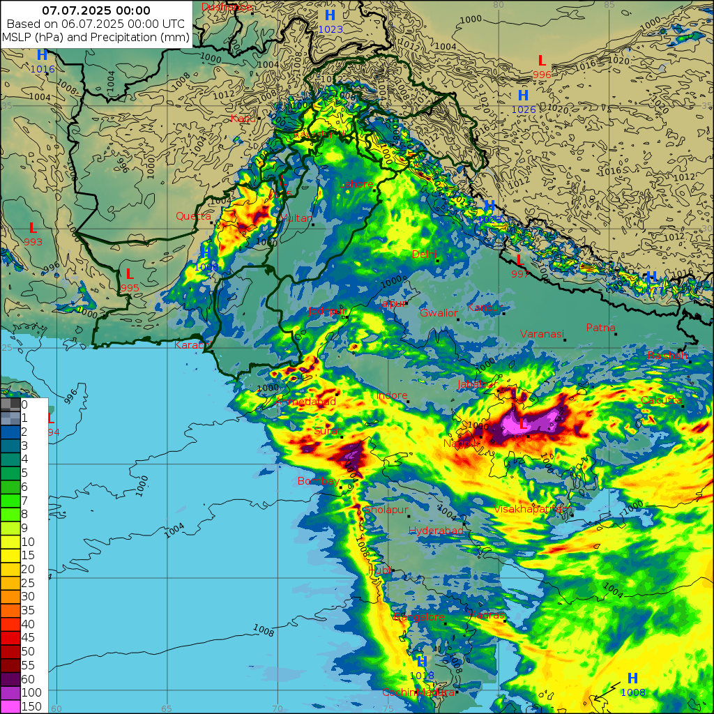 WRF 24 Hourly, Day 1