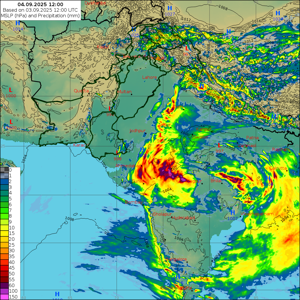 WRF 24 Hourly, Day 1
