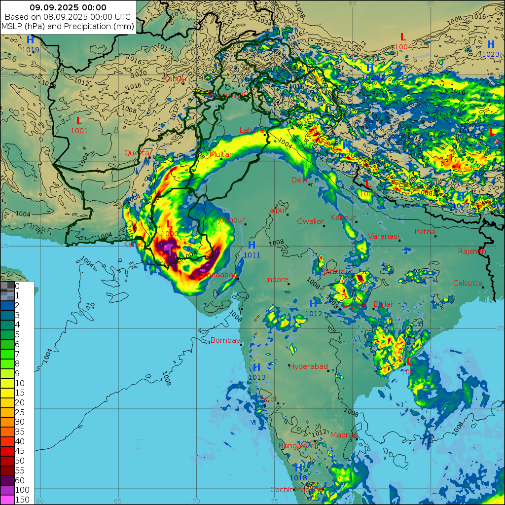 WRF 24 Hourly, Day 1