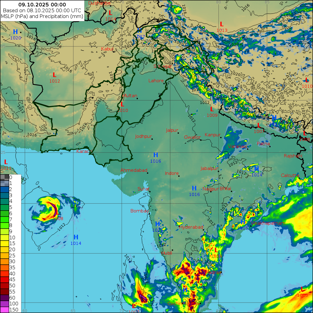WRF 24 Hourly, Day 1