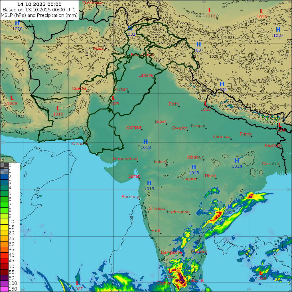 WRF 24 Hourly, Day 1