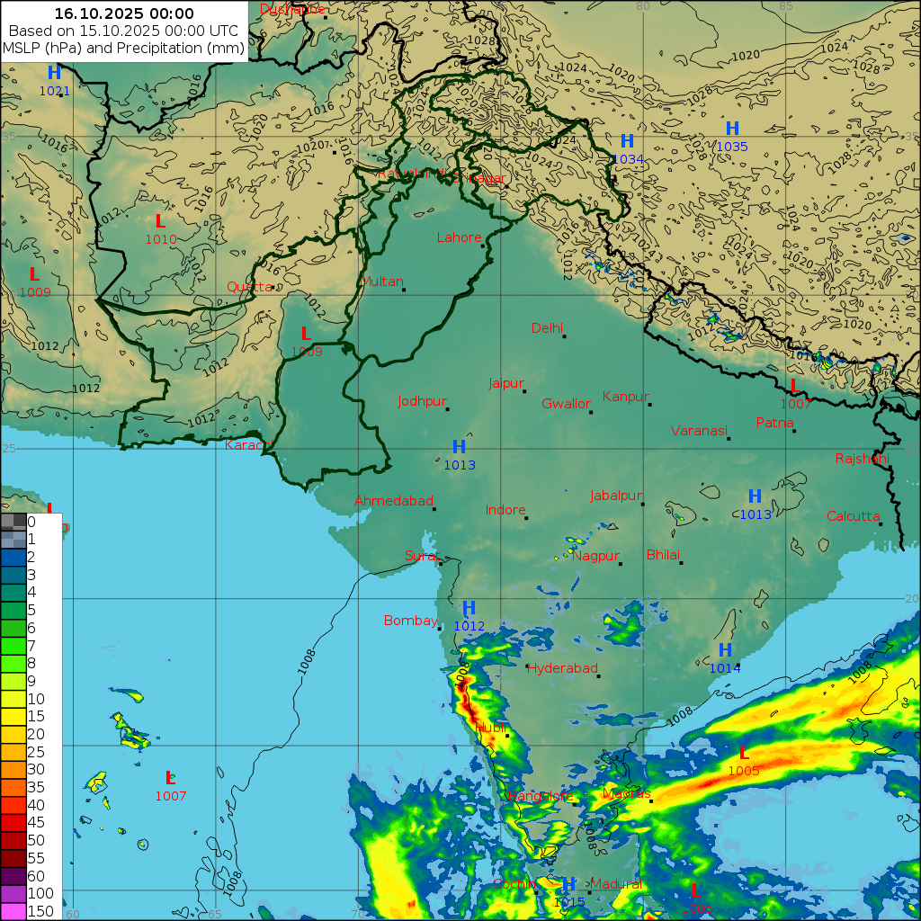 WRF 24 Hourly, Day 1