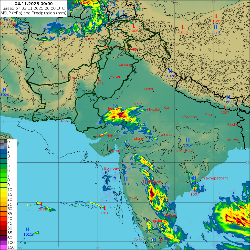 WRF 24 Hourly, Day 1