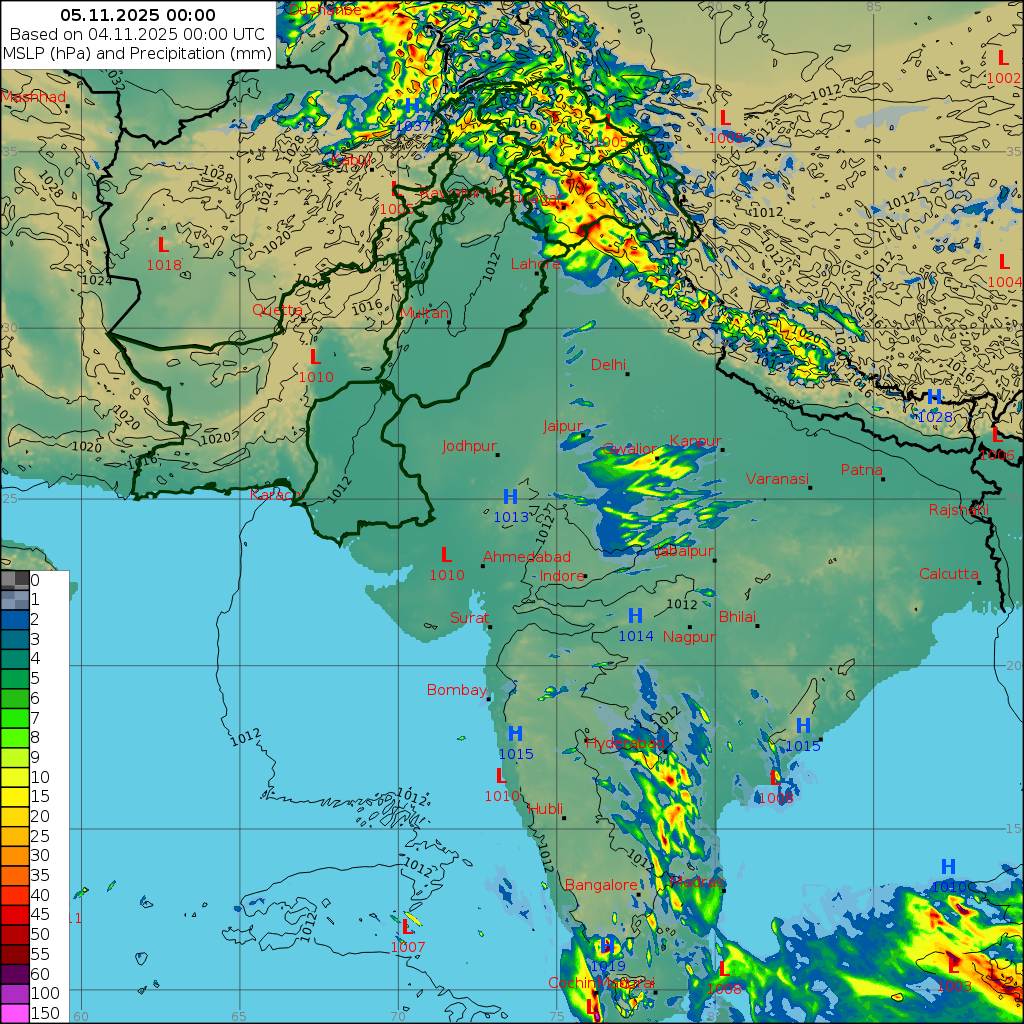 WRF 24 Hourly, Day 1