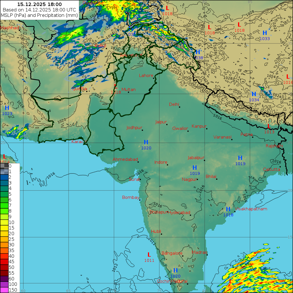 WRF 24 Hourly, Day 1