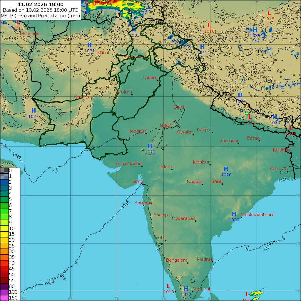 WRF 24 Hourly, Day 1