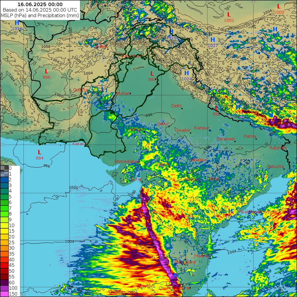 WRF 24 Hourly, Day 2
