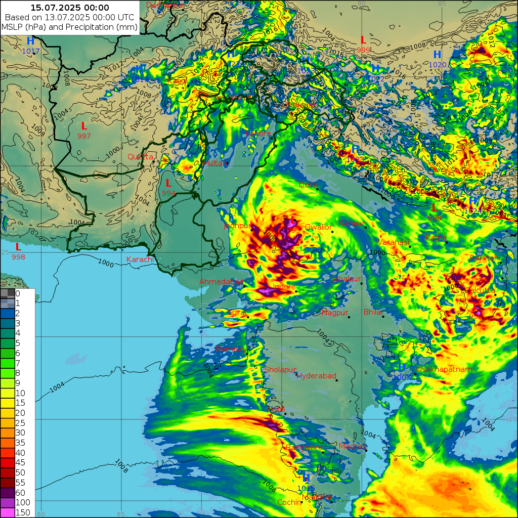 WRF 24 Hourly, Day 2