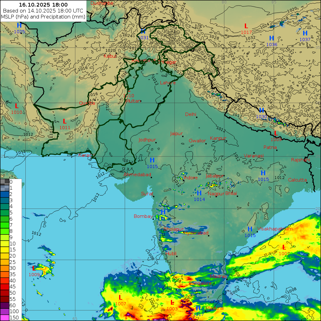 WRF 24 Hourly, Day 2