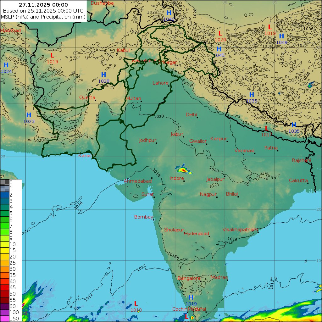 WRF 24 Hourly, Day 2