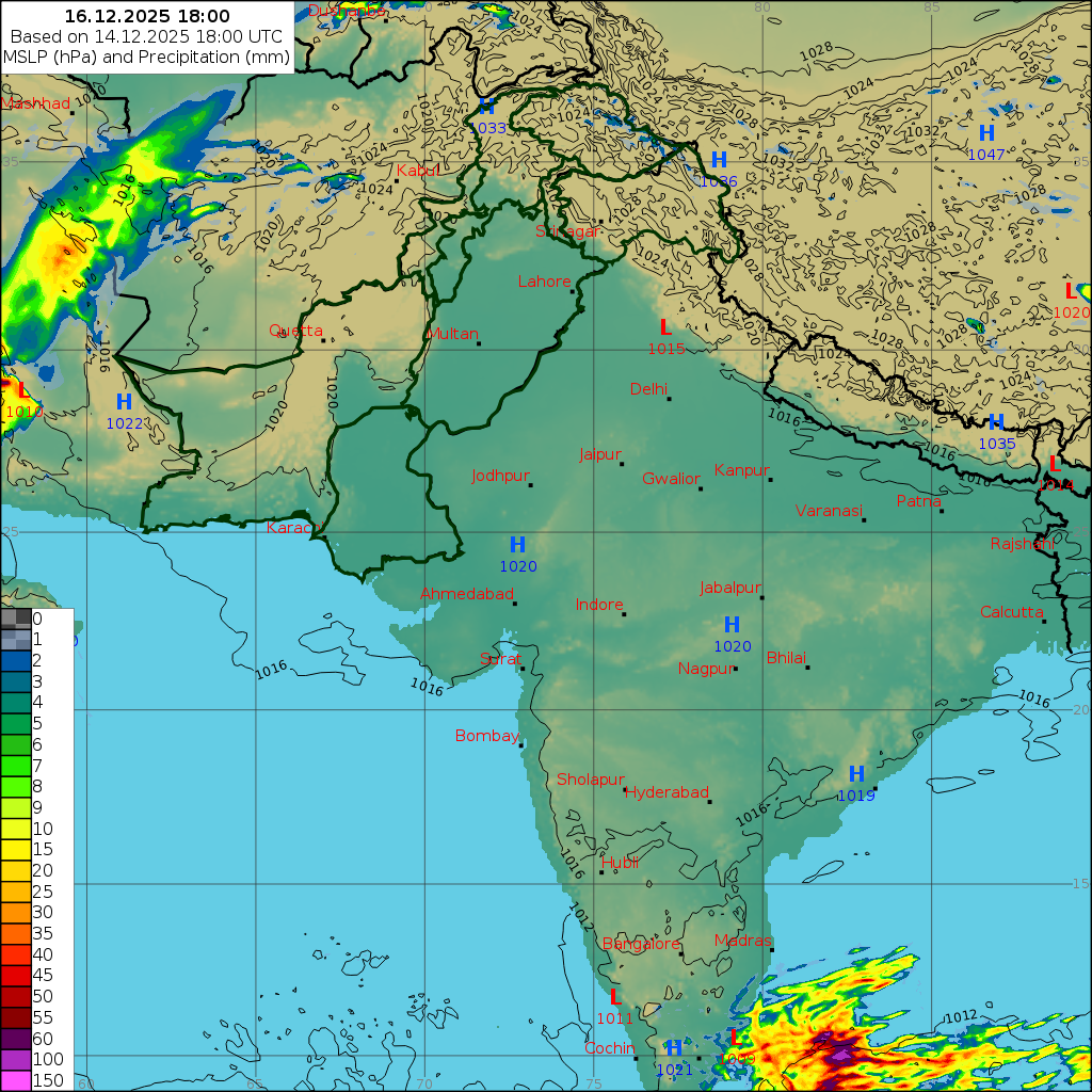 WRF 24 Hourly, Day 2