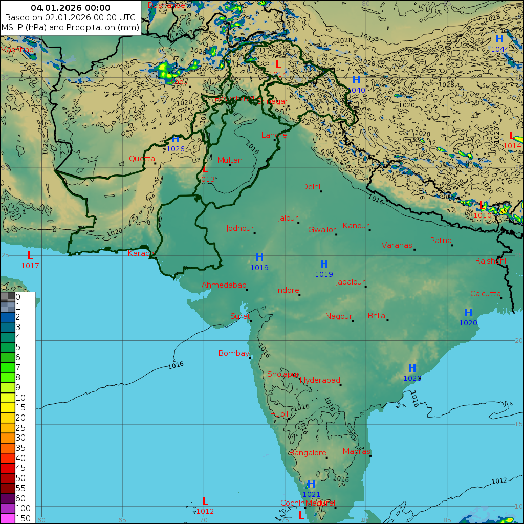 WRF 24 Hourly, Day 2