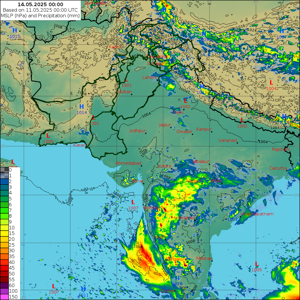WRF 24 Hourly, Day 3