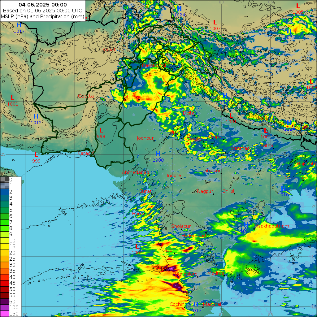 WRF 24 Hourly, Day 3