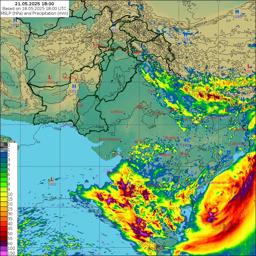 WRF 24 Hourly, Day 3