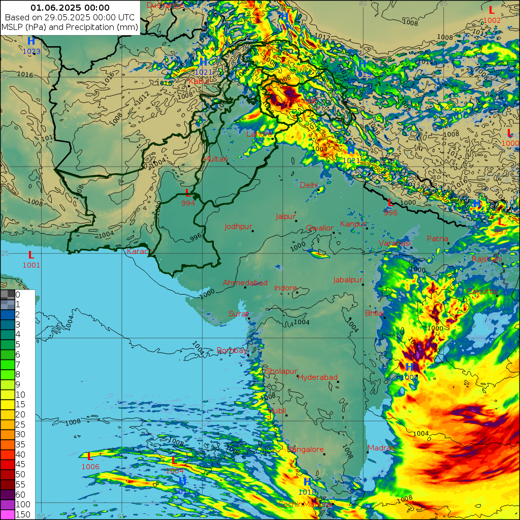 WRF 24 Hourly, Day 3