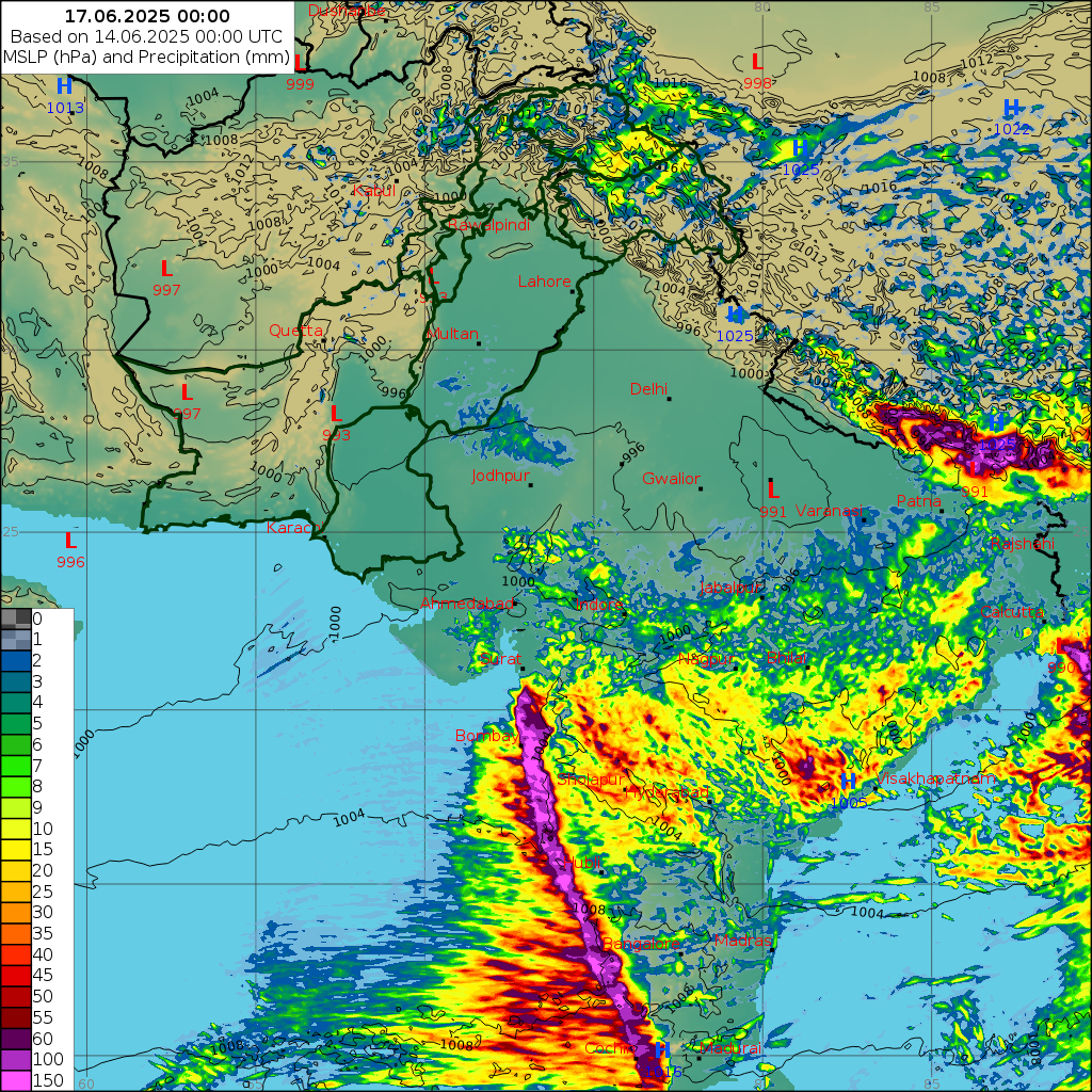 WRF 24 Hourly, Day 3