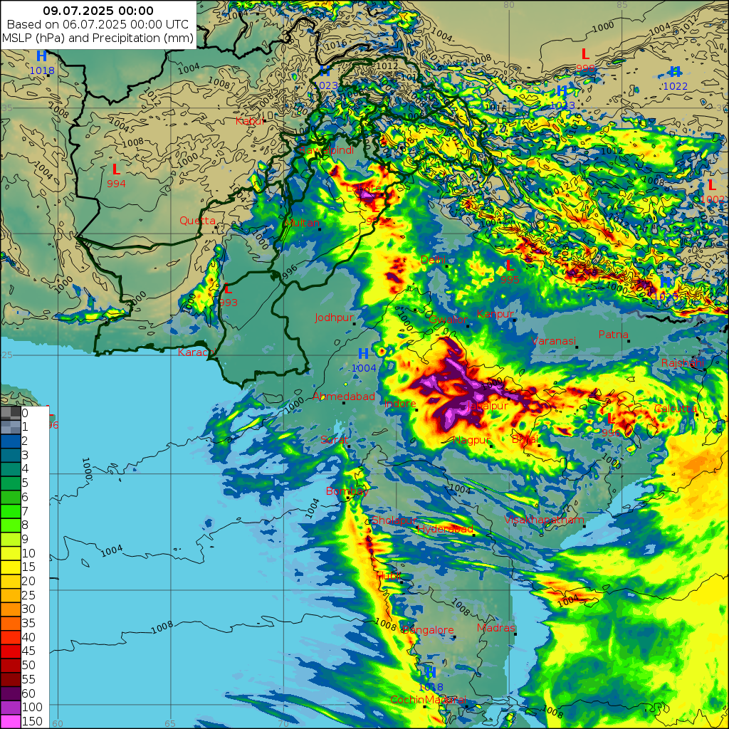 WRF 24 Hourly, Day 3