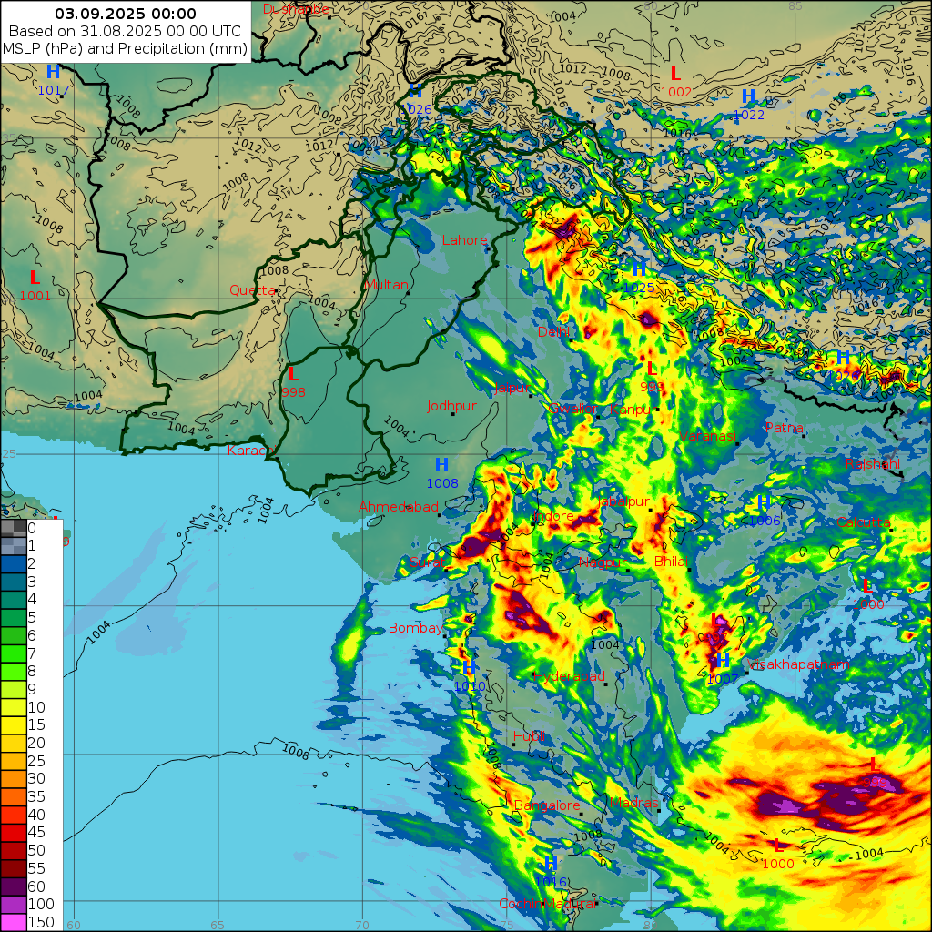 WRF 24 Hourly, Day 3