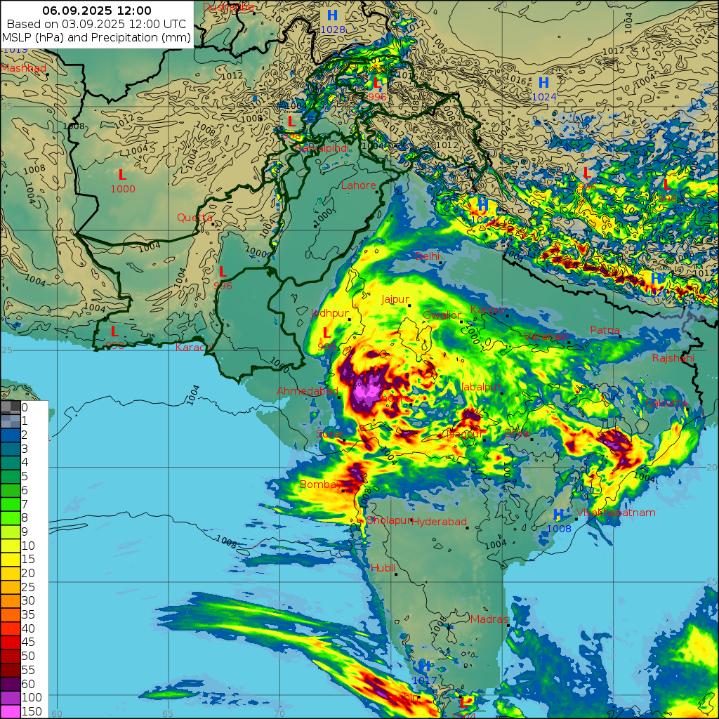 WRF 24 Hourly, Day 3