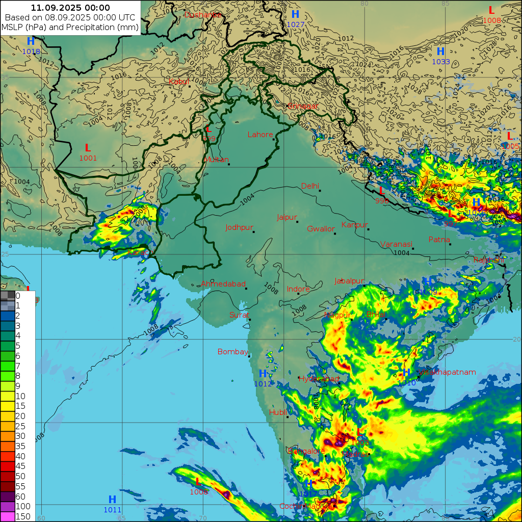 WRF 24 Hourly, Day 3