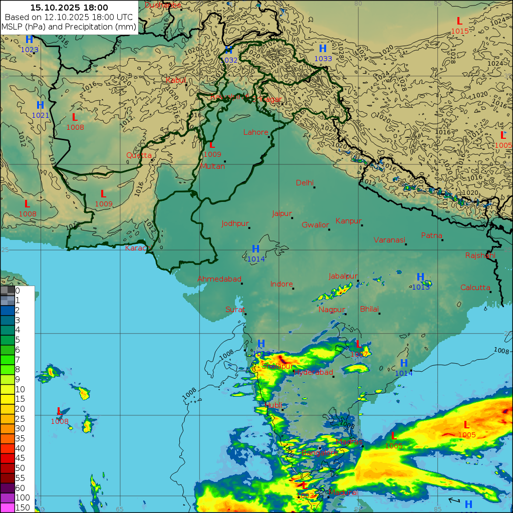 WRF 24 Hourly, Day 3