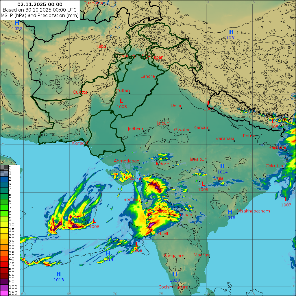 WRF 24 Hourly, Day 3