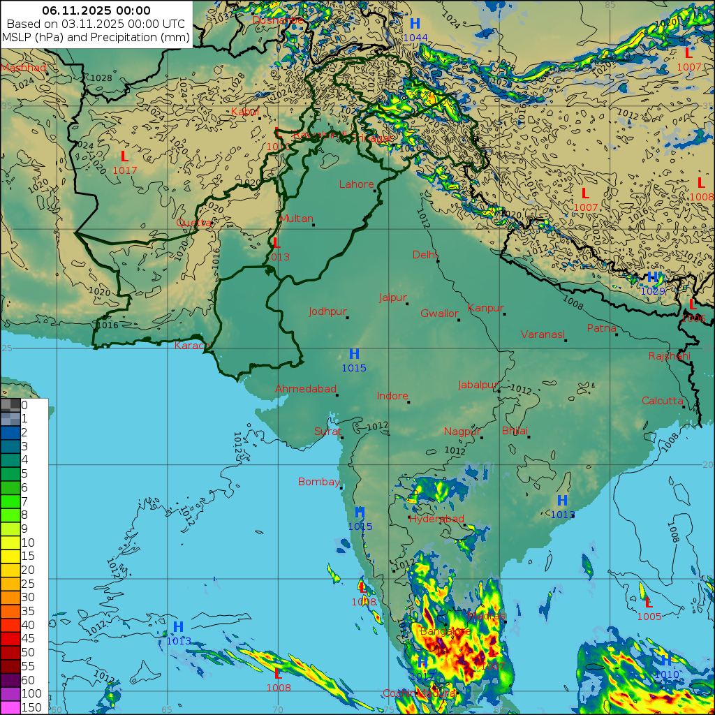 WRF 24 Hourly, Day 3