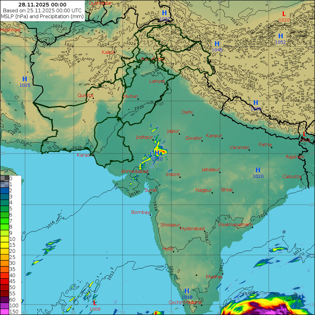 WRF 24 Hourly, Day 3