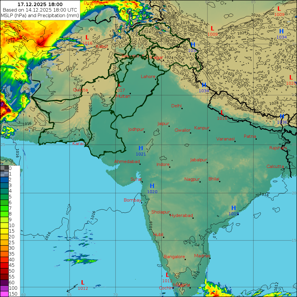 WRF 24 Hourly, Day 3
