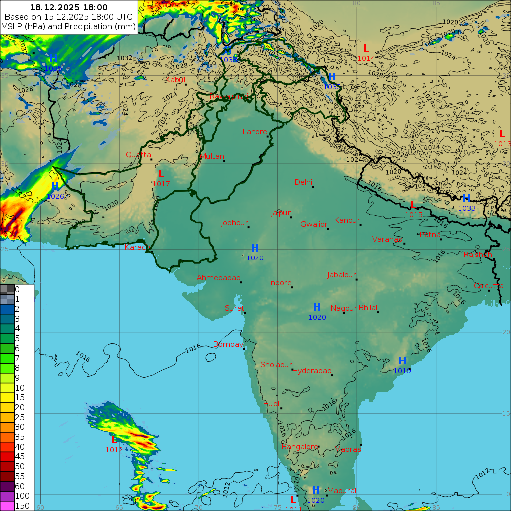 WRF 24 Hourly, Day 3