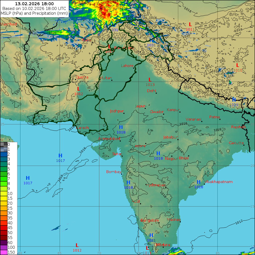 WRF 24 Hourly, Day 3